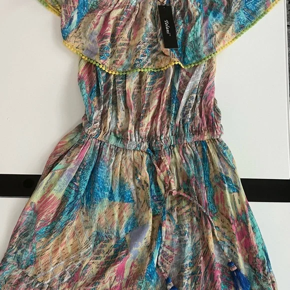 The “Radhi dress” in “splash” by Tolani. Size small. - Picture 6 of 13